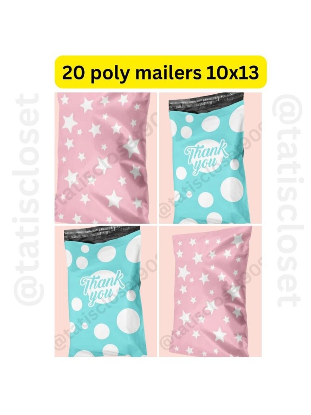 20 Poly Mailers 10x13 Designs